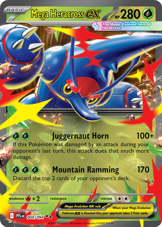 Mega Heracross ex (004/094) - Phantasmal Flames