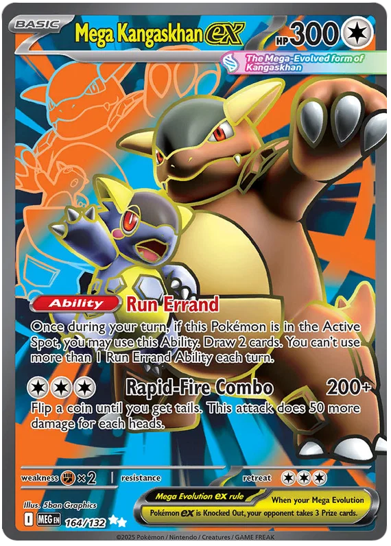 Mega Kangaskhan ex (164/132) Ultra Rare - Mega Evolution