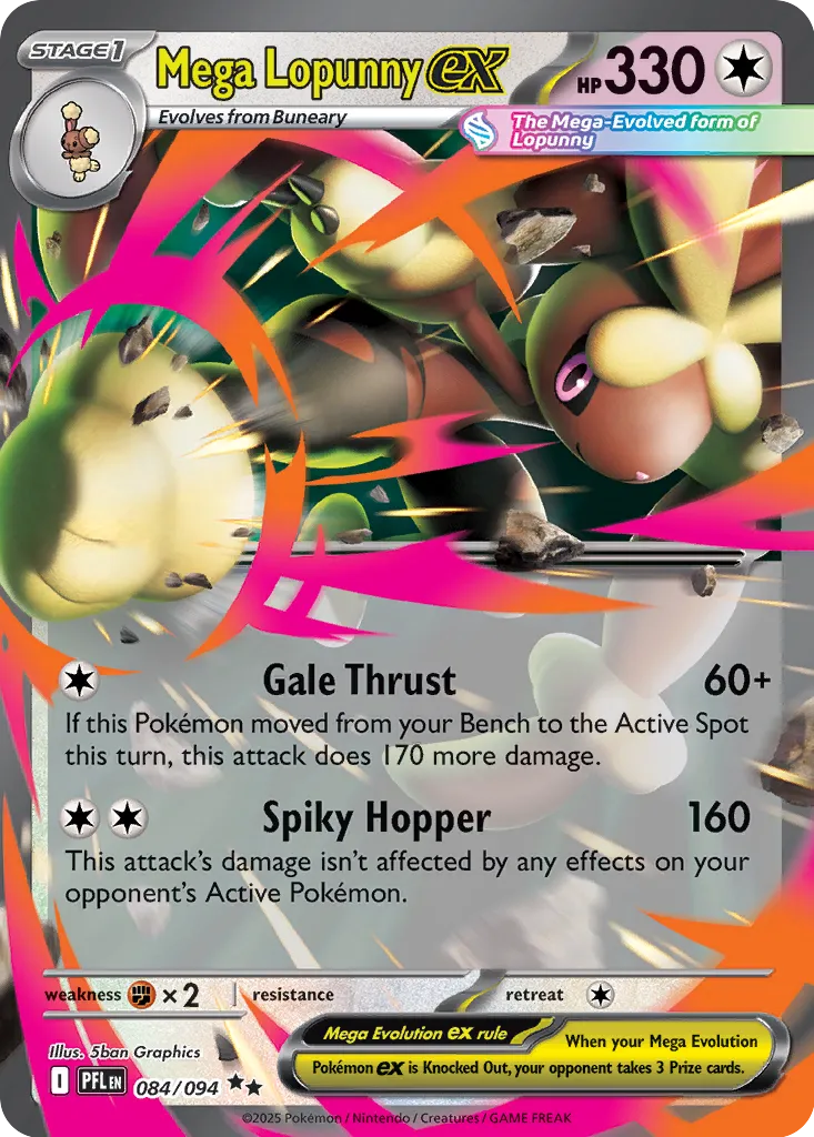 Mega Lopunny ex (084/094) - Phantasmal Flames