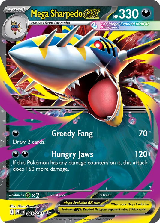 Mega Sharpedo ex (061/094) - Phantasmal Flames