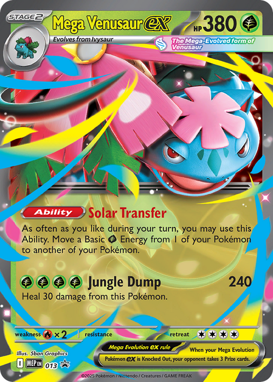 Mega Venusaur ex (013) - Mega Evolution Black Star Promos