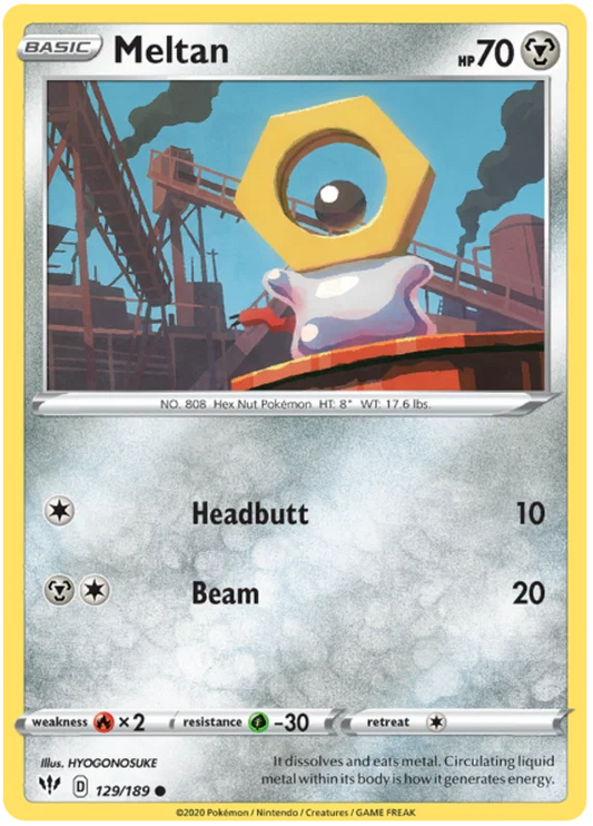 Meltan (129/189) - Darkness Ablaze
