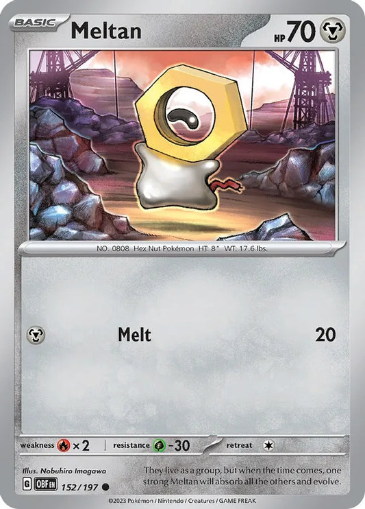 Meltan (152/197) - Obsidian Flames