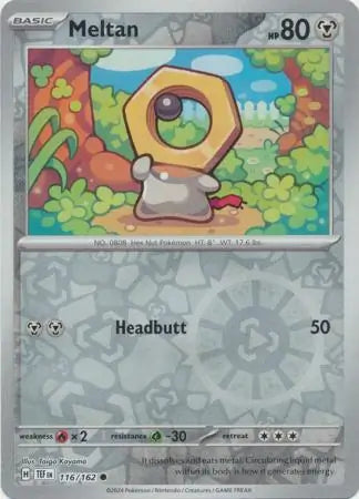 Meltan Reverse Holo (116/162) - Temporal Forces