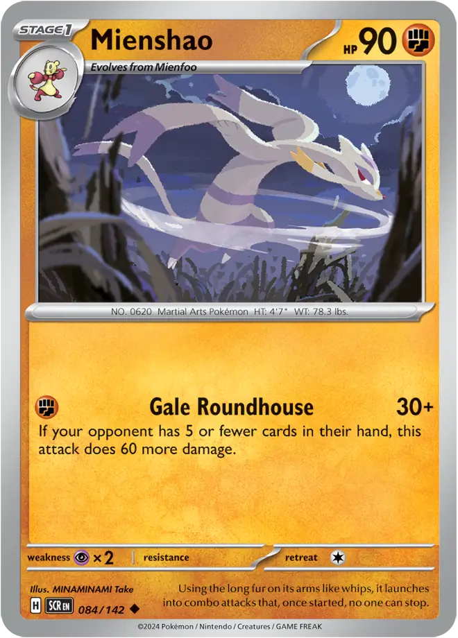 Mienshao [Reverse Holo] (084/142) - Stellar Crown