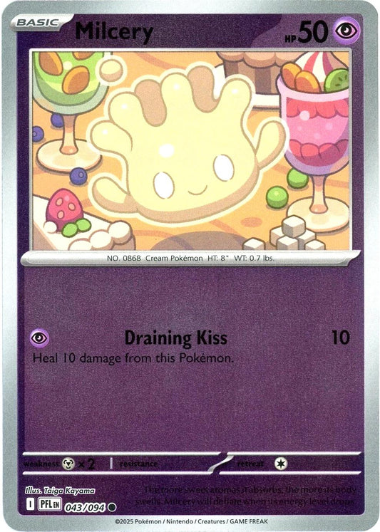 Milcery Reverse Holo (043/094) - Phantasmal Flames
