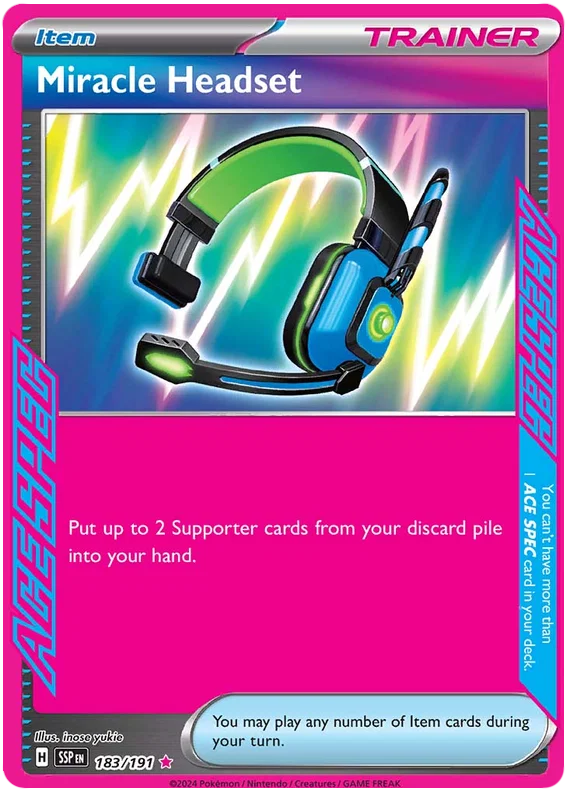 Miracle Headset (183/191) Ace Spec - Surging Sparks