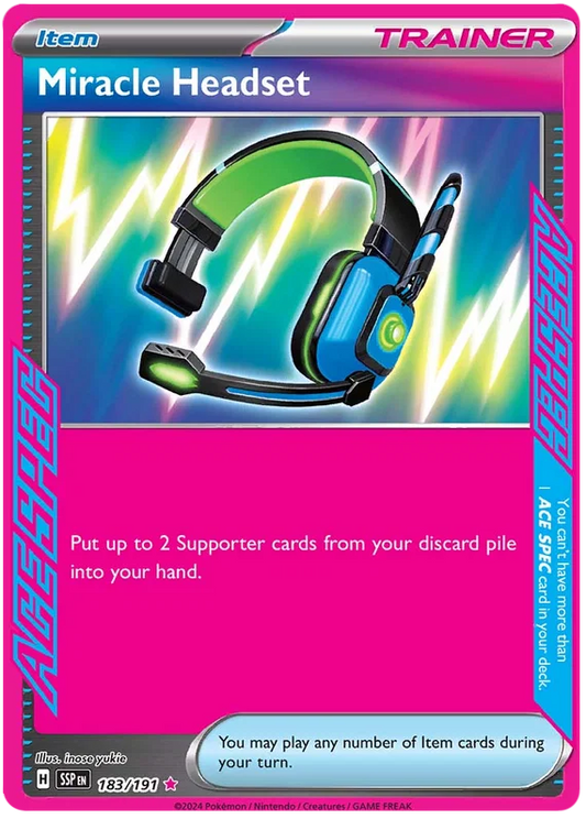 Miracle Headset (183/191) Ace Spec - Surging Sparks