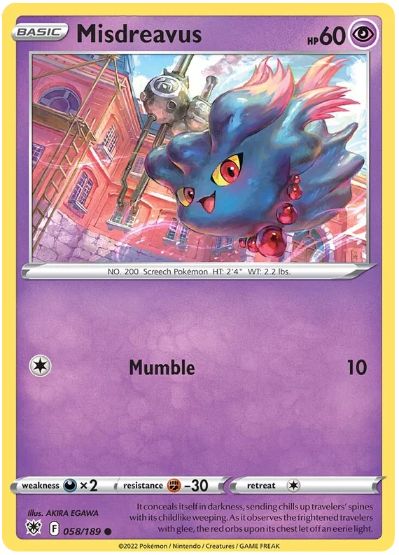 Misdreavus [Reverse Holo] (058/189) - Astral Radiance