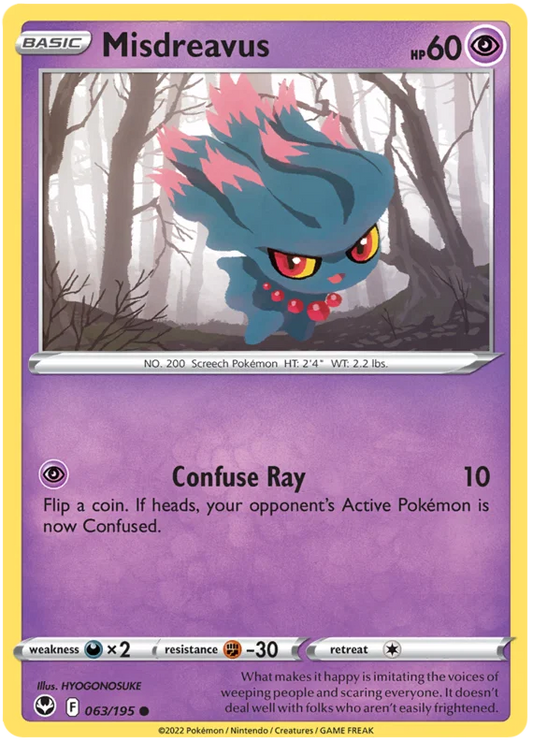 Misdreavus (063/195) - Silver Tempest