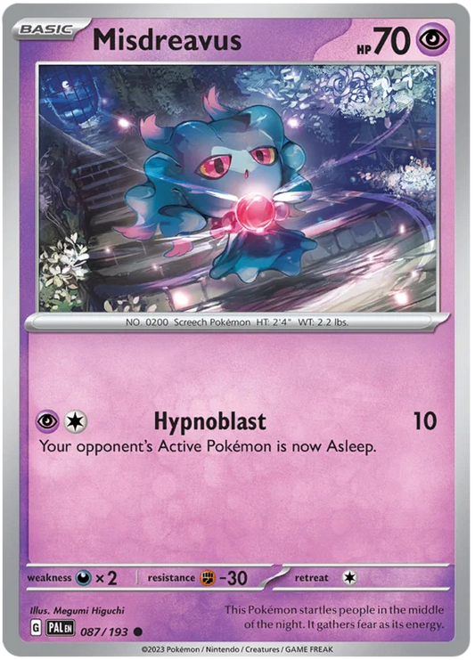 Misdreavus [Reverse Holo] (087/193) - Paldea Evolved