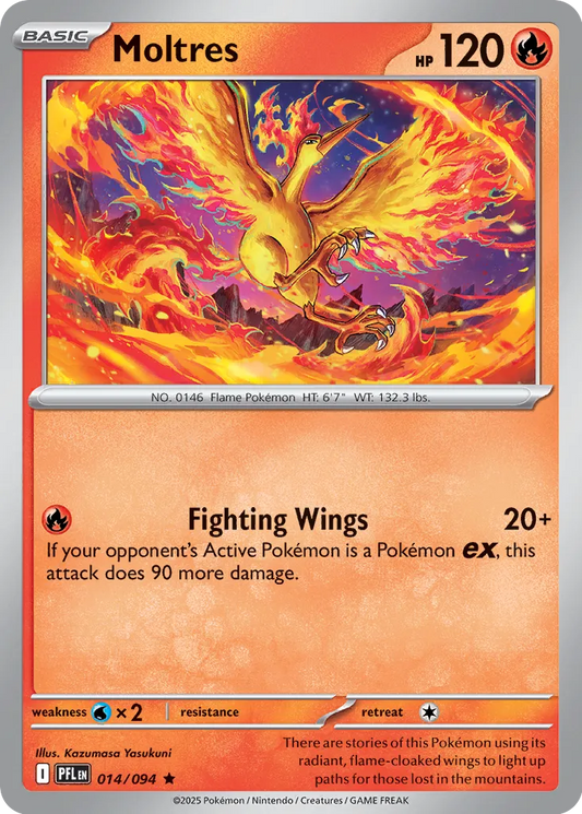Moltres [Reverse Holo] (014/094) - Phantasmal Flames