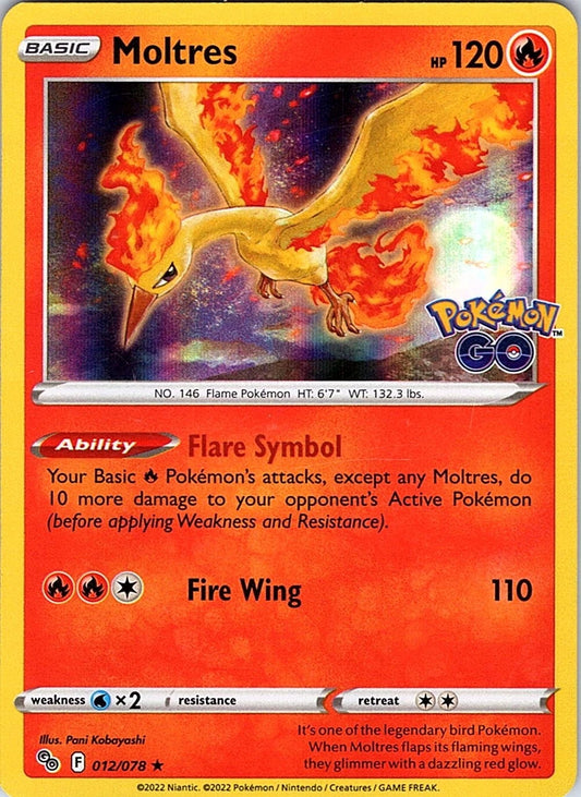 Moltres Holo (012/078) - Pokémon Go