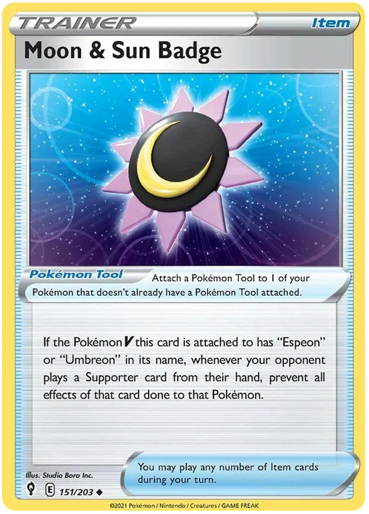 Moon & Sun Badge (151/203) - Evolving Skies