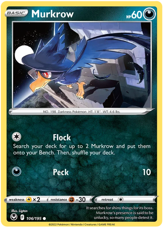Murkrow (106/195) - Silver Tempest