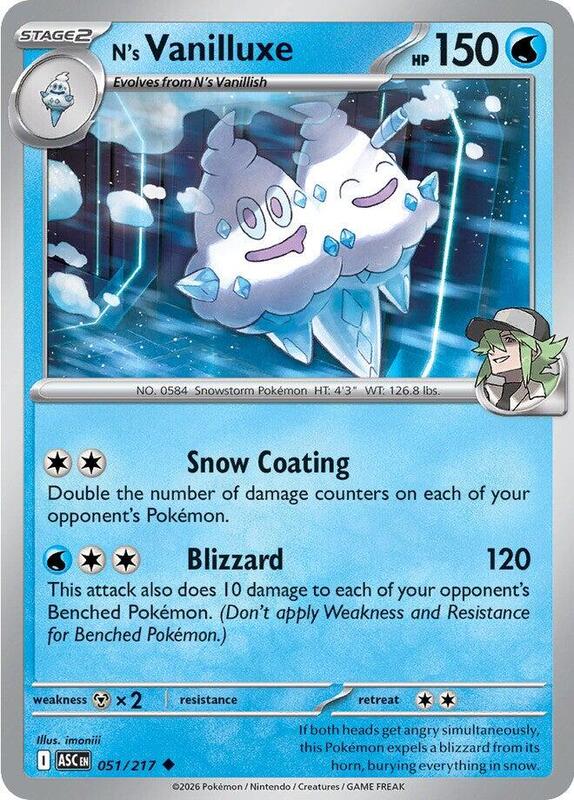 N's Vanilluxe (051/217) - Ascended Heroes