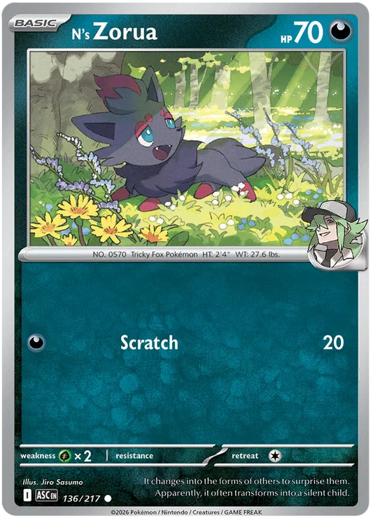 N's Zorua (136/217) - Ascended Heroes