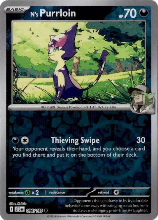 N's Purrloin Reverse Holo (096/159) - Journey Together