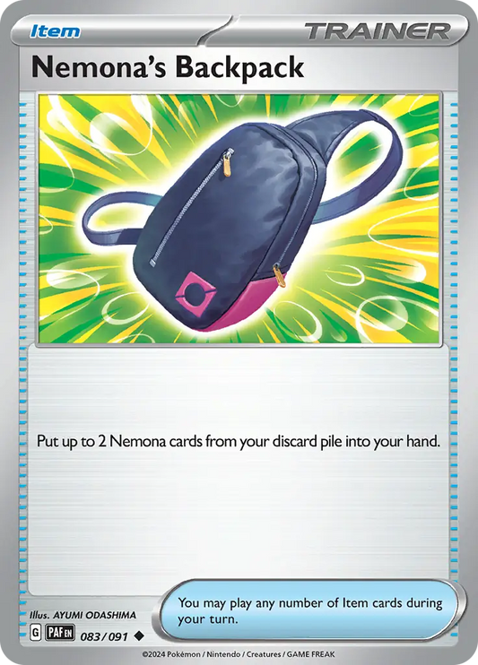 Nemona's Backpack (083/091) - Paldean Fates