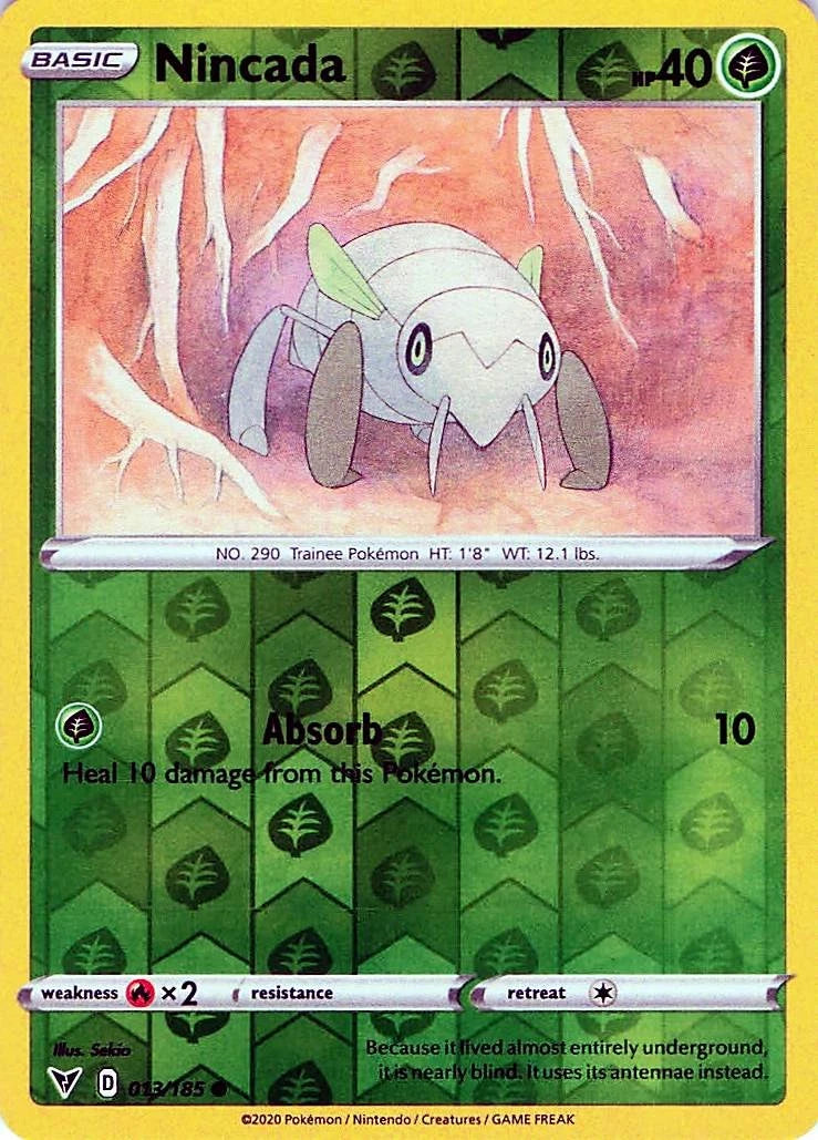 Nincada Reverse Holo (013/185) - Vivid Voltage