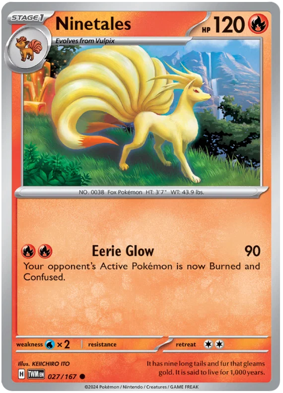 Ninetales [Reverse Holo] (027/167) - Twilight Masquerade