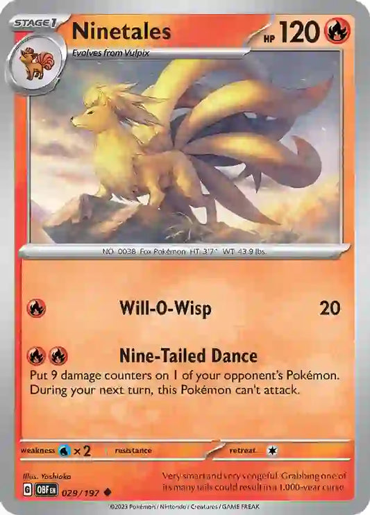 Ninetales (029/197) - Obsidian Flames