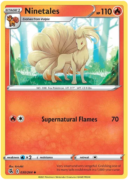 Ninetales [Reverse Holo] (030/264) - Fusion Strike