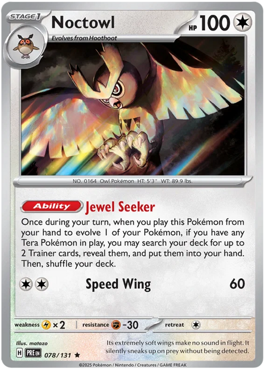Noctowl Holo (078/131) - Prismatic Evolutions