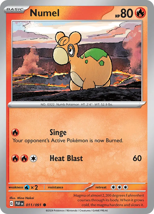 Numel (011/091) - Paldean Fates