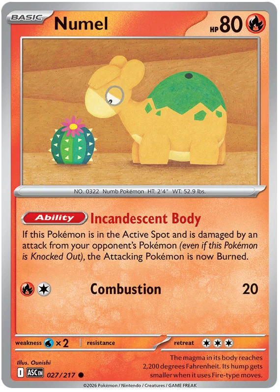 Numel [Ball Reverse Holo] (027/217) - Ascended Heroes