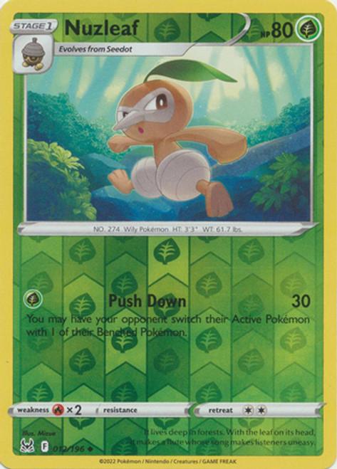 Nuzleaf Reverse Holo (012/196) - Lost Origin