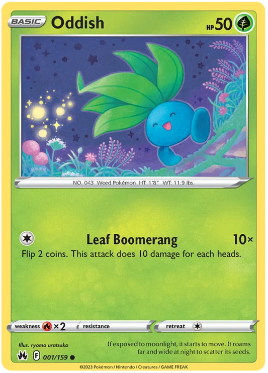 Oddish (001/159) - Crown Zenith