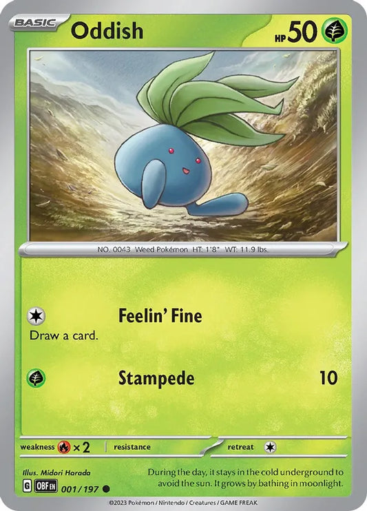 Oddish (001/197) - Obsidian Flames