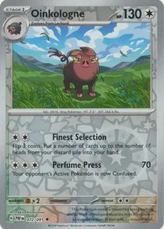 Oinkologne Reverse Holo (072/091) - Paldean Fates