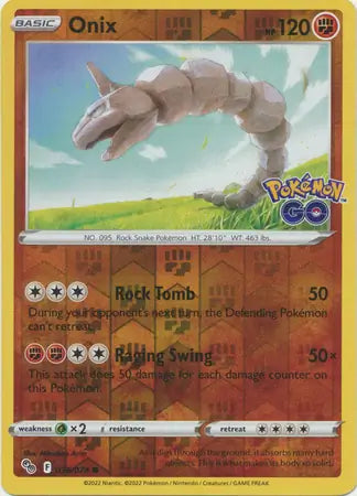 Onix Reverse Holo (036/078) - Pokémon Go