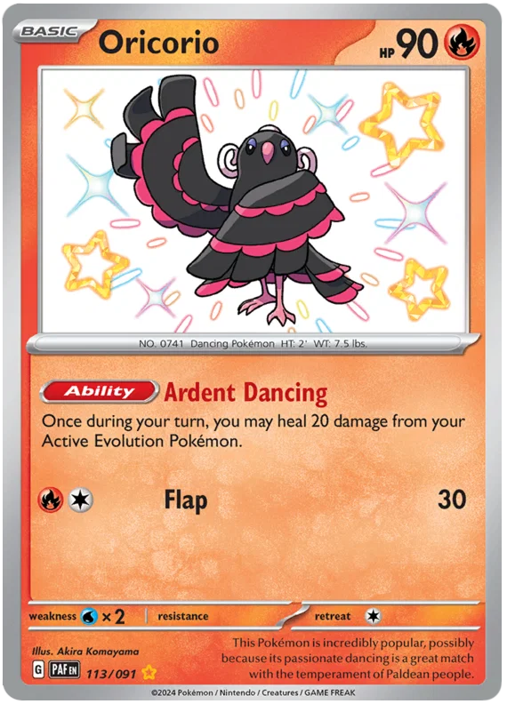 Oricorio (113/091) Shiny Rare - Paldean Fates