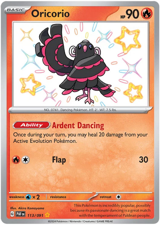 Oricorio (113/091) Shiny Rare - Paldean Fates