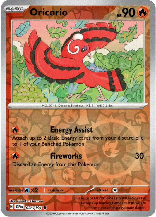 Oricorio Reverse Holo (026/191) - Surging Sparks