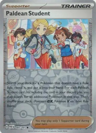 Paldean Student Reverse Holo (085/091) - Paldean Fates
