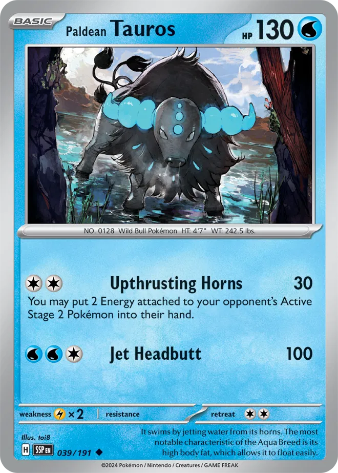 Paldean Tauros (039/191) - Surging Sparks