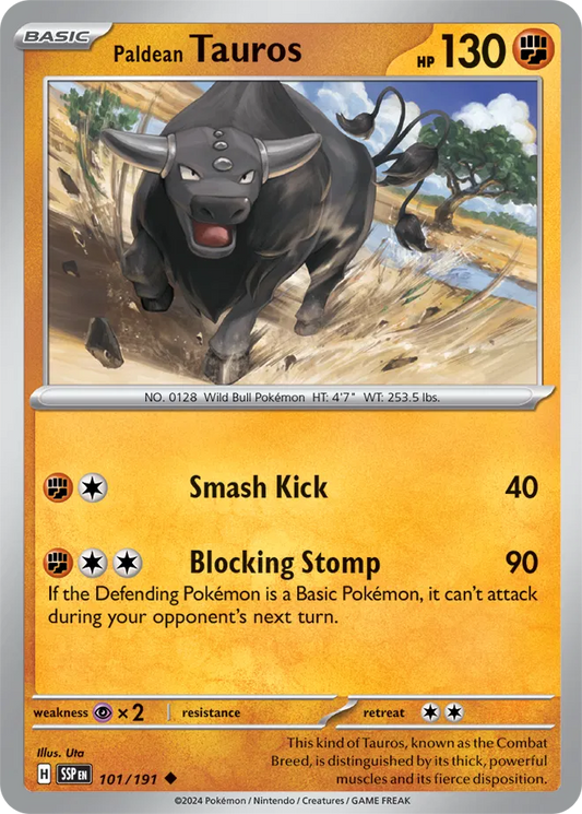 Paldean Tauros (101/191) - Surging Sparks
