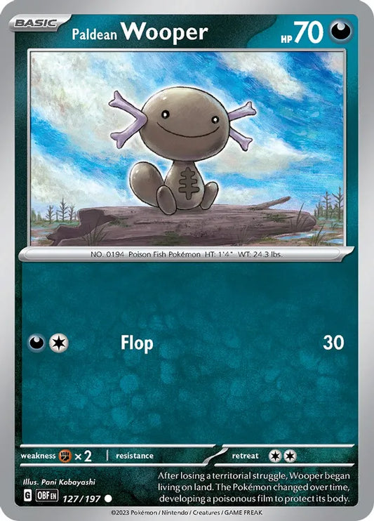Paldean Wooper (127/197) - Obsidian Flames