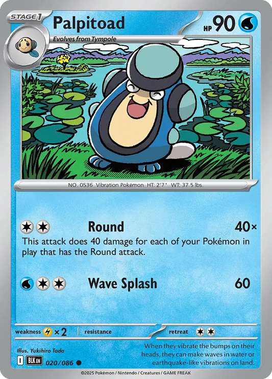 Palpitoad (020/086) - Black Bolt