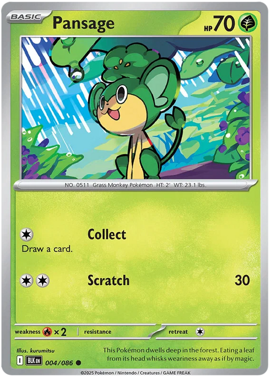Pansage (004/086) - Black Bolt