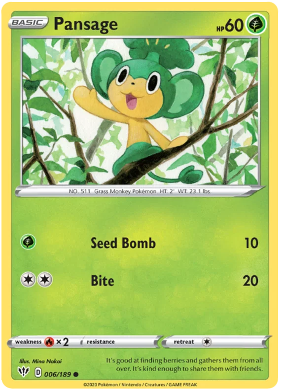 Pansage (006/189) - Darkness Ablaze