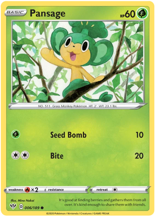 Pansage (006/189) - Darkness Ablaze