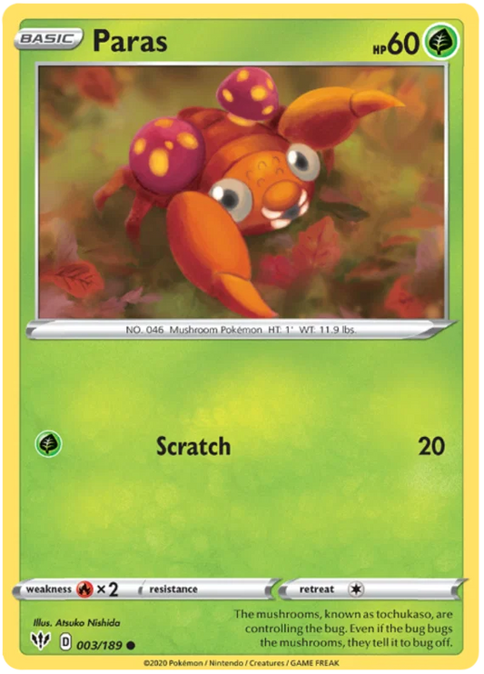 Paras (003/189) - Darkness Ablaze