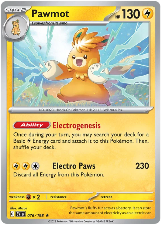 Pawmot Holo (076/198) - Scarlet & Violet