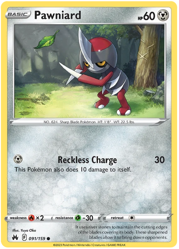 Pawniard [Reverse Holo] (091/159) - Crown Zenith