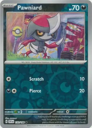 Pawniard Reverse Holo (132/198) - Scarlet & Violet